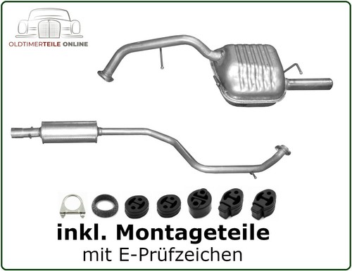 Auspuff set für mazda cw - auspuff,