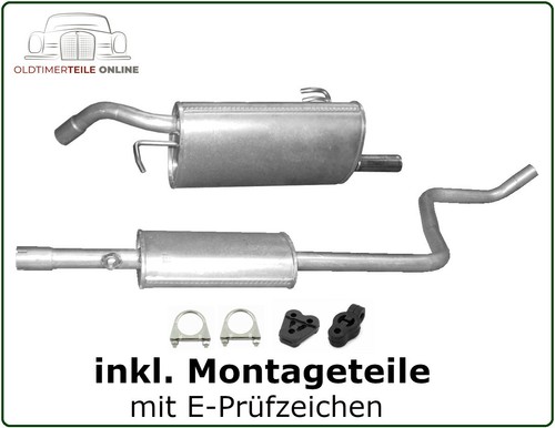 Auspuffanlage für smart - auspuffanlage, 454