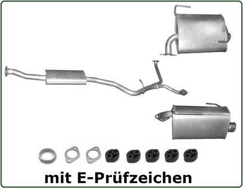 Auspuff set für subaru - auspuff,