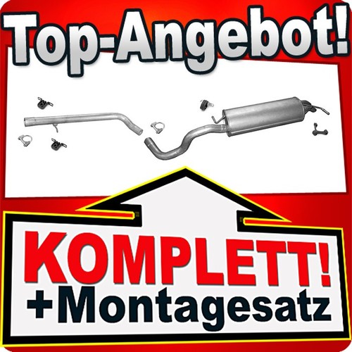 Auspuff für golf - iv, new