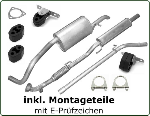 Auspuffanlage komplett kat - auspuffanlage, ab
